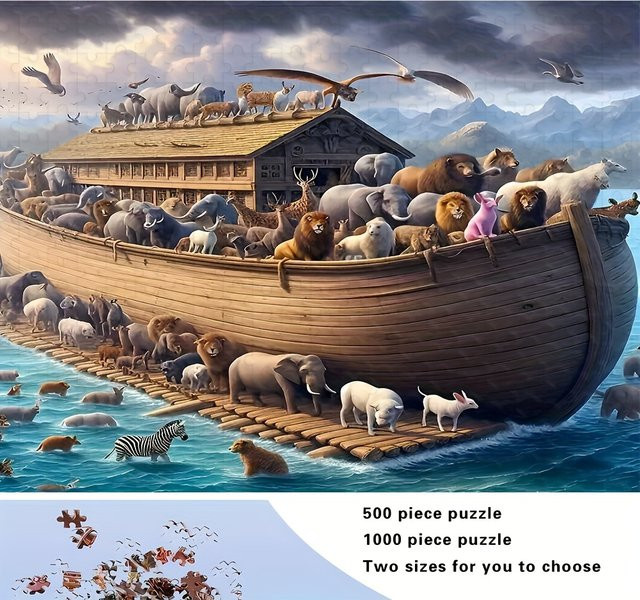 Challengi Arche-Puzzle, 500/1000 Teile - Bild 1