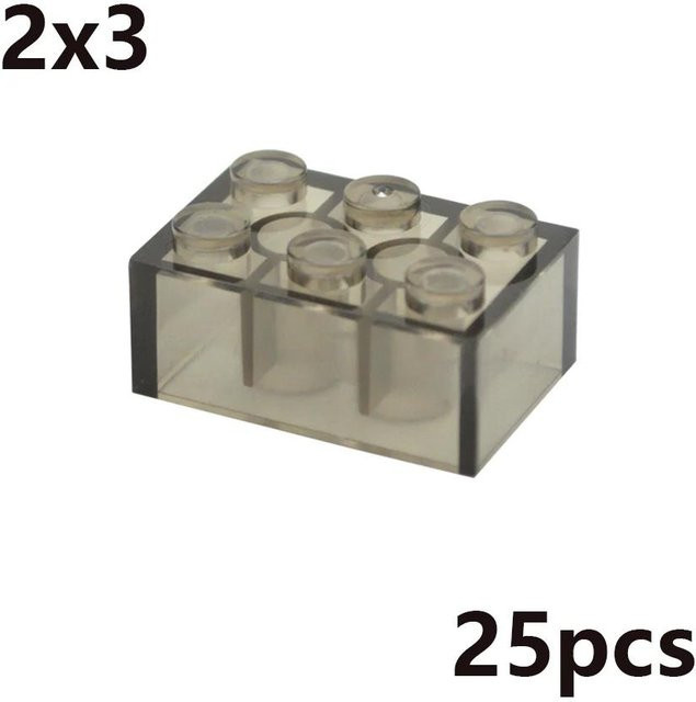 Bai Fen Bai MOC Transparent Dicke Bausteine, pädagogisches Kreatives Spielzeug, ab 3 Jahre - Bild 1