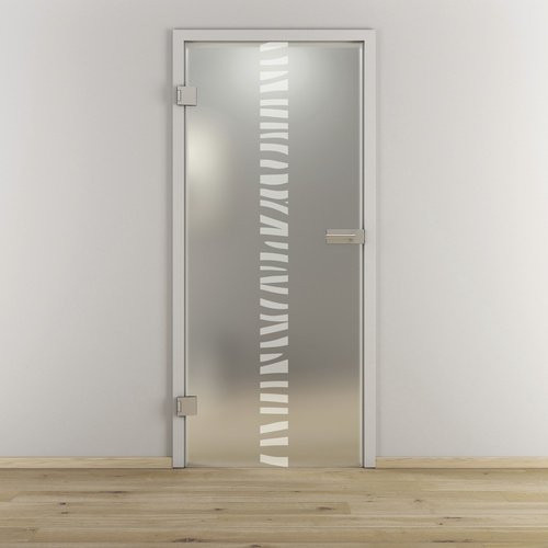 NOVADOORS Glasdrehtür NOVA 548 modern, transparent matt, B: 83,4 cm, H: 197,2 cm - Bild 1