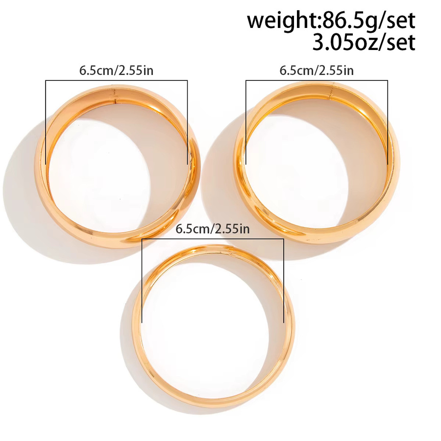 KunJoe Armreifen, Gold Farbe, 6,5 cm Breite, Damen - Bild 2