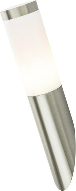 Globo Außenwandleuchte 3157 in Weiß und Silber aus Edelstahl und Kunststoff, B/H/T: 8 x 40 x 8 cm - Bild 1