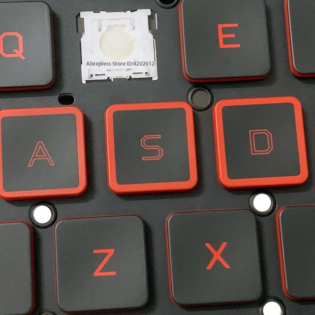Acer Ersatztastatur für Laptop mit Tastenkappen und Clips in Schwarz für Nitro 5 N22C1 N20C1 N20C2 N20C3 AN515-46-R32U AN515-58-51R - Bild 1