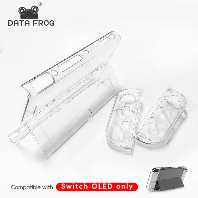 Transparentes Kristallgehäuse für deine Nintendo Switch OLED Konsole für optimalen Schutz und stilvolles Design - Bild 1