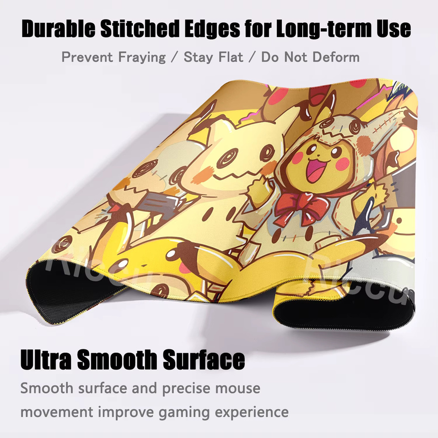 XXL Mauspad Potdemiel Pokemon Mimikyu Design Gaming-Mausunterlage Multicolor - Bild 2
