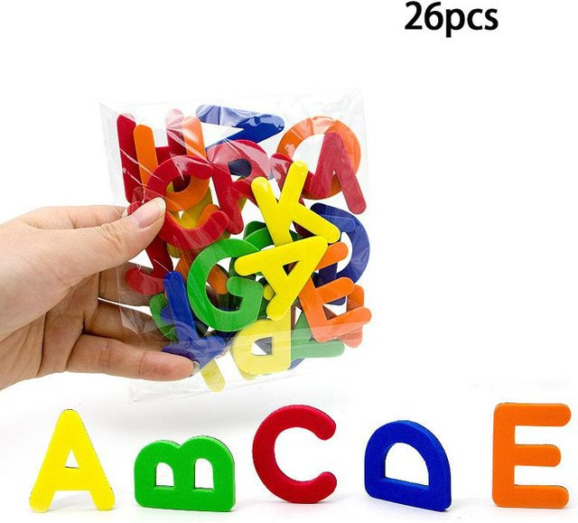 Kidsly Magnetische Buchstaben und Zahlen, Alphabet, ABC, 123, Kühlschrankmagnete, Kunststoff, Lernspielzeug-Set - Bild 1