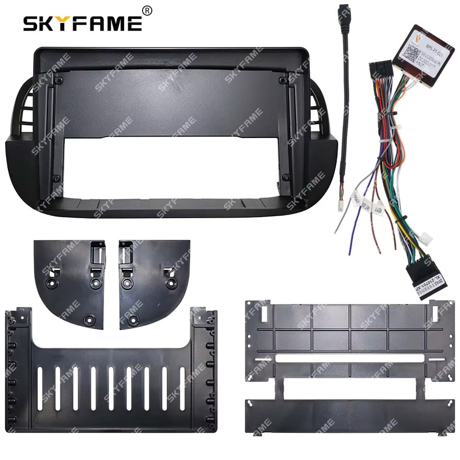 SKYFAME Auto-Rahmenadapter mit Canbus Box DDCoder für Android Radio in den Größen 9, 12.3 und 10.33 Zoll für Fiat 500 - Bild 4