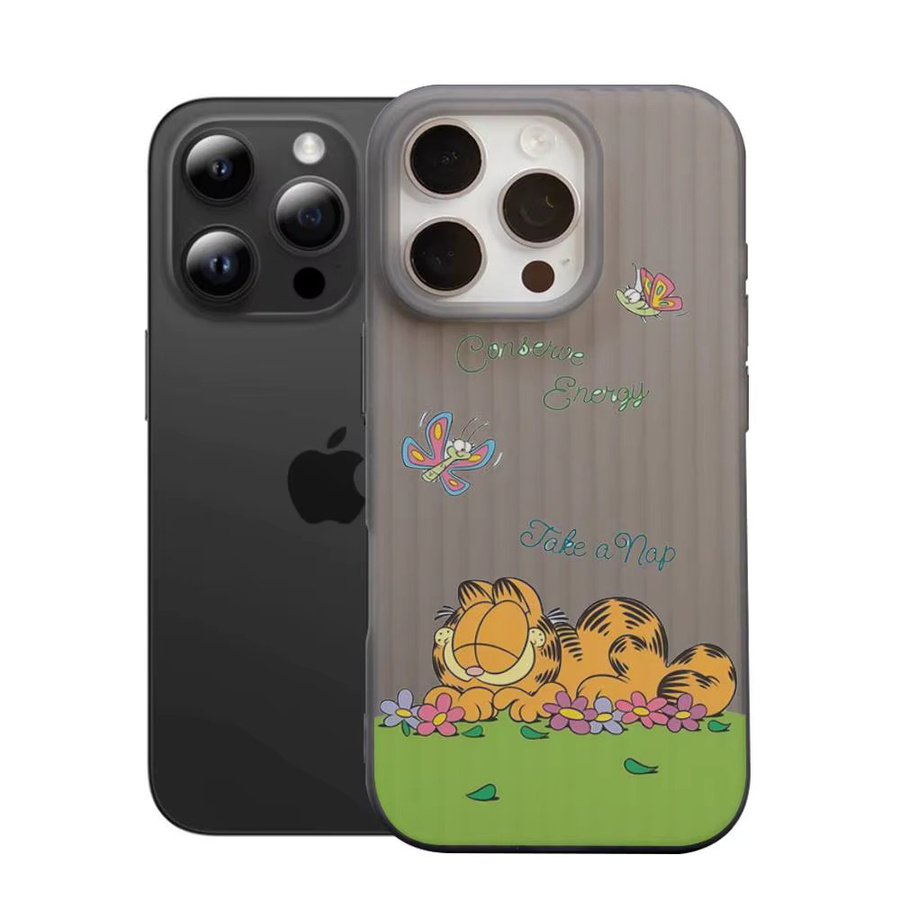 Potdemiel G-Garfield weiche gewellte Handyhülle für iPhone 11 bis 17 Pro Max Plus Pro, stoßfeste Abdeckung, multicolour - Bild 6