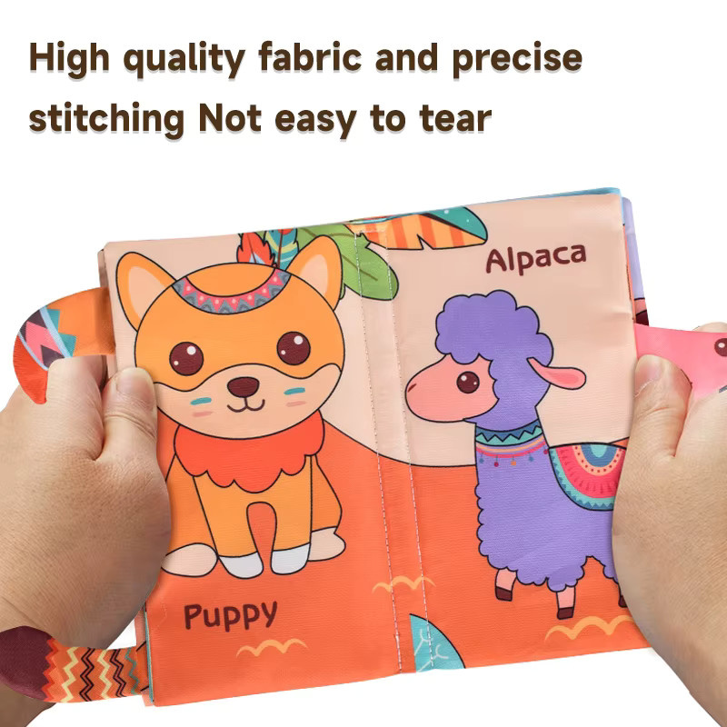 MZHUH Baby Stoff Buch, frühes Lernen Spielzeug, ab 0 Jahre, Plüsch / Textil, Bunt / Mehrfarbig - Bild 2