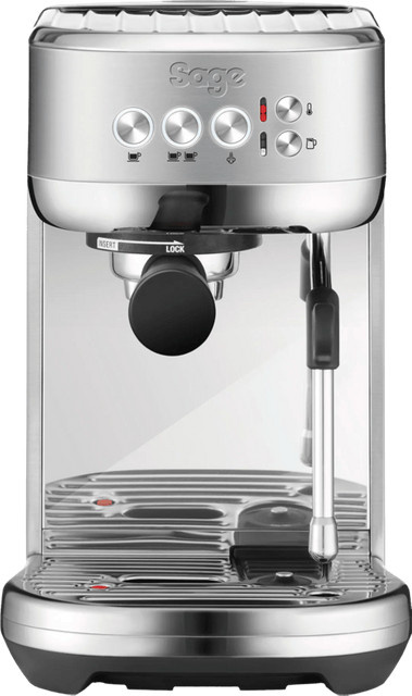 Sage Bambino Plus Siebträgermaschine aus Edelstahl in Silber mit PID-Temperaturkontrolle und Dampflanze - Bild 1