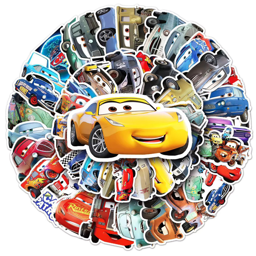 Disney Cars Aufkleber Set mit Lightning McQueen in Multicolor für Notizbücher, Telefone und Gepäck - Bild 2