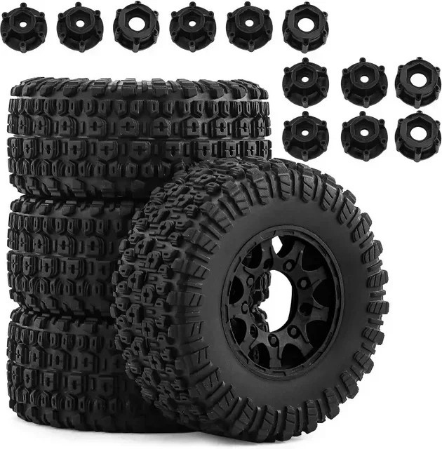 TIMEA Short Course Truck Reifen, 4-teiliges Set, 109mm, mit 12mm 14mm 17mm Radhex - Bild 1