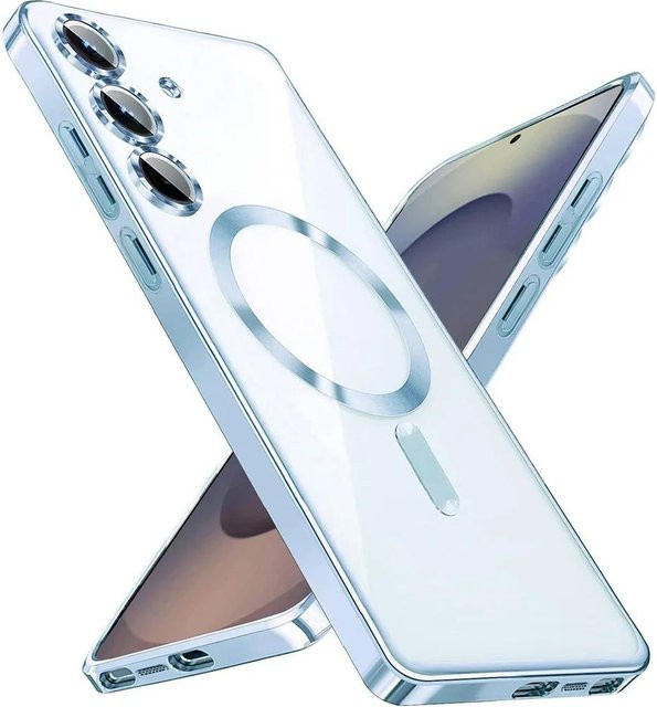 Magnetische Silikonhülle für Samsung Galaxy S26 S25 S24 S23 S22 S21 Ultra Plus FE in Transparent - Bild 1