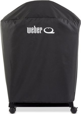 Weber Premium Abdeckhaube für Q3000N-Serie Gasgrills, schwarz, B/H/T: 120 x 110 x 65 cm - Bild 1