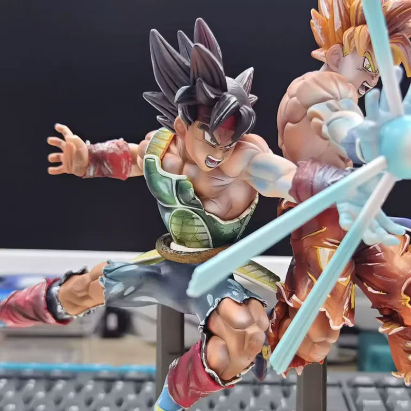 Bandai Dragon Ball Actionfiguren Bardock und Goku Modell-Statue, mehrfarbig, Höhe: 27 cm - Bild 4