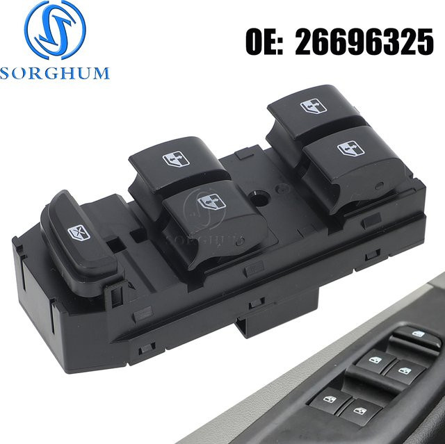 SORGHUM Fenster Master Schalter Glas Control Taste in Schwarz für Buick Excelle GT XT 2015-2022 - Bild 1