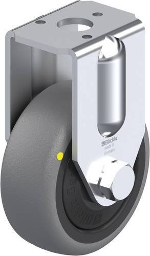 Blickle Bockrolle BRA-TPA 50KF-ELS in Grau und Schwarz mit 50mm Rad-Durchmesser und 30kg Tragfähigkeit - Bild 1