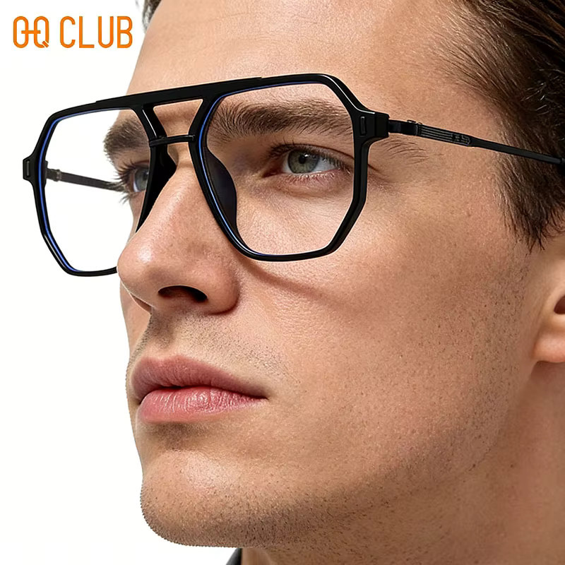 O-Q CLUB Lesebrille, Square, Vollrand, Unisex, black - Bild 2