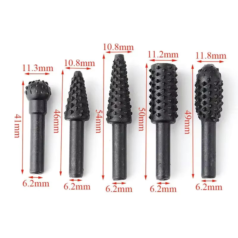 KRIOCY Bohrer Set für Holzbearbeitung, 5 Stück, Schwarz, 1/4 Zoll - Bild 4