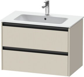 Duravit Waschtischunterschrank Ketho.2 in Tau matt mit 2 Schubladen, wandhängend, B/T: 81 x 48 cm - Bild 1
