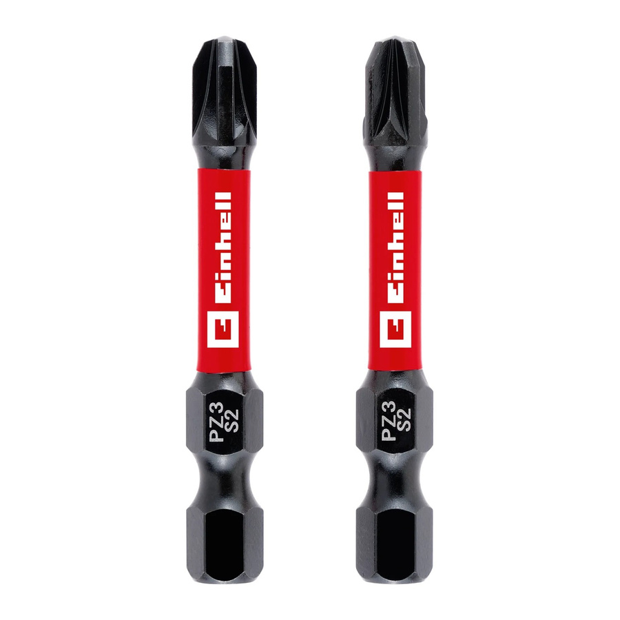 Einhell Impact Bit-Set 2-teilig PZ3 in Rot aus Stahl, Länge: 50 mm - Bild 2