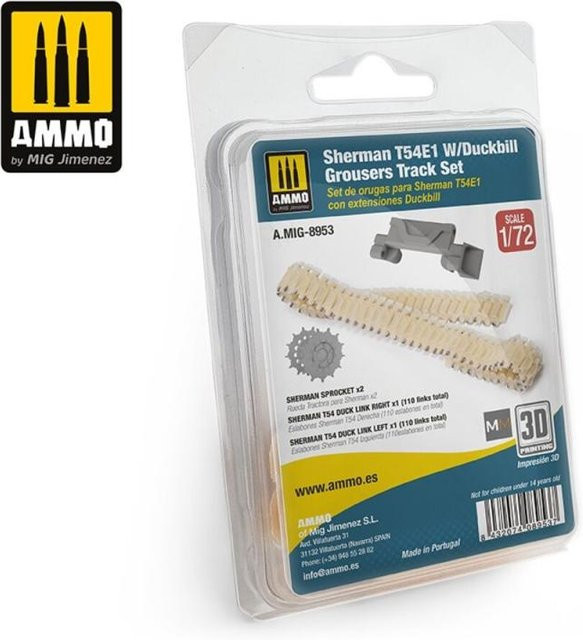 AMMO by MIG Jimenez Sherman T54E1 with Duckbill Grousers Tracks Set - Bild 1