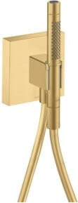 Hansgrohe Axor Starck Organic Duschsystem mit Stabhandbrause und 2 Strahlarten in Goldoptik, B/B/H: 120 x 120 mm - Bild 1