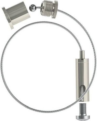 Lichtline Seilabhängung aus Metall in Silber, 6er-Set - Bild 1