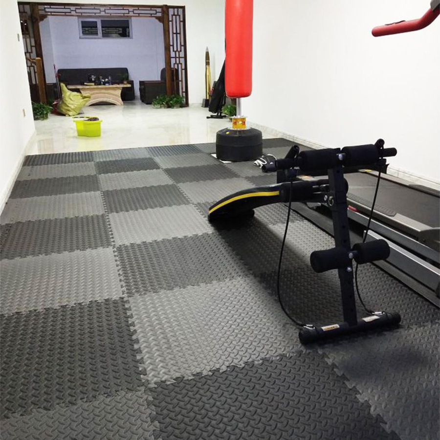 TOMTOP JMS EVA Schaumstoff-Trainingsmatten Set, 36 Stück, rutschfest, schwarz und grau, B/T/H: 15 x 15 x 1 cm - Bild 3