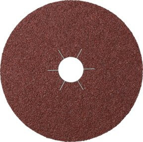 Klingspor Fiberschleifscheibe Korund CS561 für Winkelschleifer, Durchmesser: 115 mm, Körnung: K 24, Farbe: Braun - Bild 1