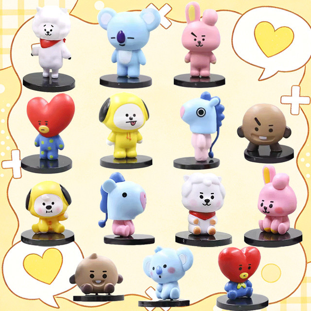 Bandai Tata Chimmy Action Figur, 7/14 stücke Set, bunt / mehrfarbig - Bild 1