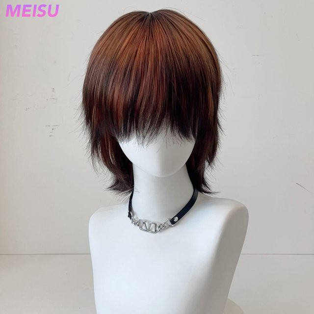 MEISU Perücke, synthetische Faser, glatt, Unisex - Bild 1