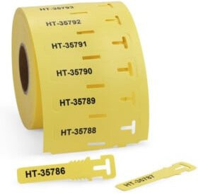 Hellermann Tyton Kennzeichnungsschilder TAGPU12X74LOOP rot B: 7,4 cm, H: 1,2 cm - Bild 1