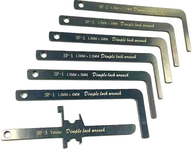 TSNEW Professionelles Schlosserwerkzeug-Set aus Edelstahl in Silber mit Spannwerkzeug, Lockpicking-Set und Schubstangenwerkzeugen - Bild 1