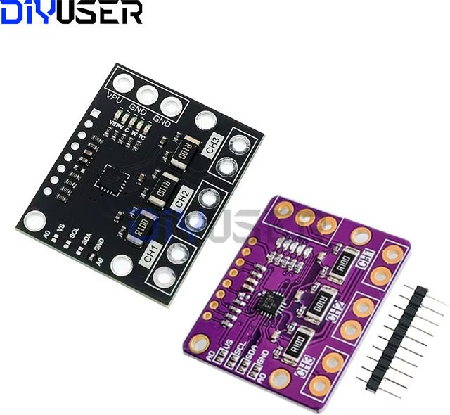 DIYUSER INA3221 Dreikanalmodul zur Shunt- und Busspannungsüberwachung mit I2C- und SMBUS-Schnittstelle in Violett - Bild 1