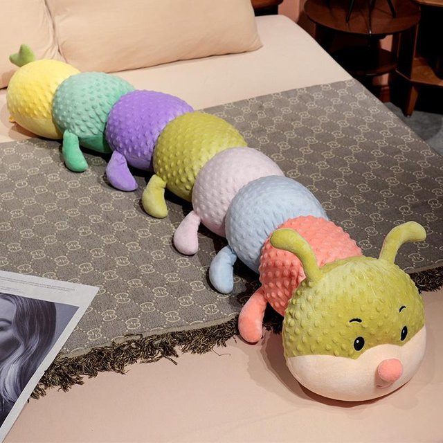 Kidsly Bunte Raupe, Plüsch Puppe, 110 cm, ab 14 Jahre - Bild 1