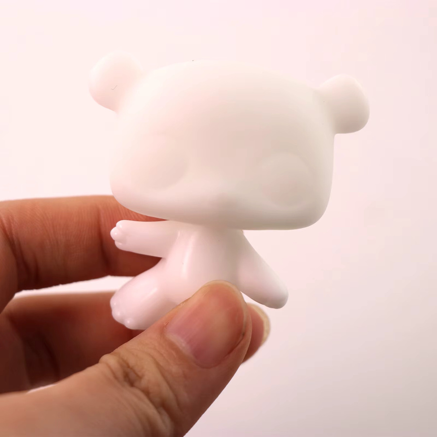 Minilpsshop Weiße Basis für Tierfiguren zum Selbstbemalen, Kunststoff - Bild 2