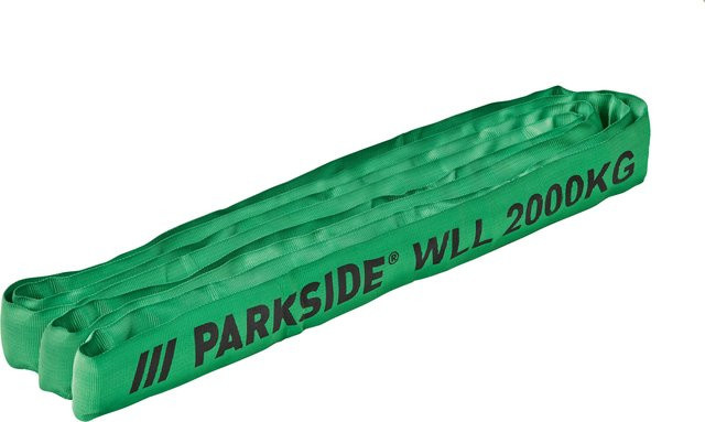 Parkside Hebeschlinge in Grün mit 2000 kg Tragkraft und 4 m Länge - Bild 1
