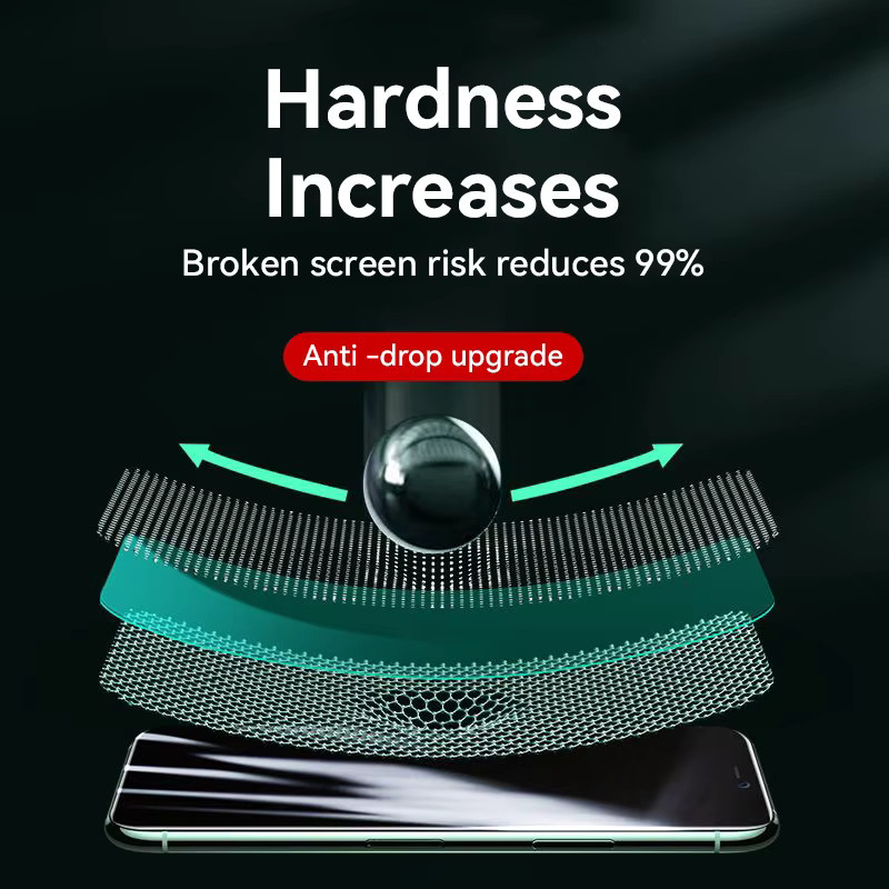 Joyroom HD-Glas-Displayschutzfolie aus gehärtetem Glas für iPhone 16, 15, 14, 13, 12, 11 Pro Max, transparent - Bild 4