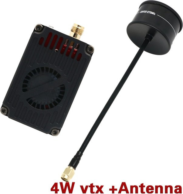 RUSHFPV VTX Videosender umschaltbares Langstrecken-Sendemodul für RC FPV Drohnen in Schwarz - Bild 1
