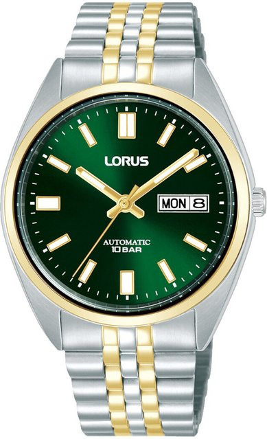 Lorus Armbanduhr Automatik, Edelstahl, Grün, 39 mm, Herren - Bild 1