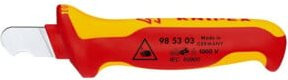 Knipex Abmantelungsmesser 98 53 03 isoliert in Rot, VDE-geprüft, Länge: 170 mm - Bild 1