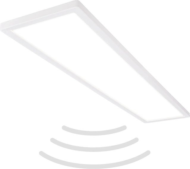Briloner LED Panel mit Bewegungsmelder IP44 in Weiß, 4000 Kelvin, B/T/H: 36,0 x 120,0 x 3,0 cm - Bild 1