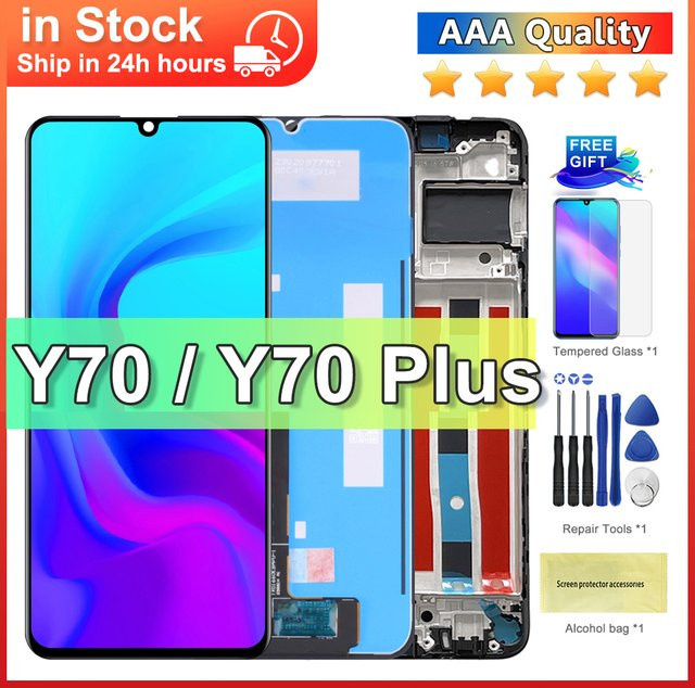 Huawei Nova Y70 LCD Display Touchscreen Digitizer Montage in Schwarz 6.75 Zoll - Bild 1