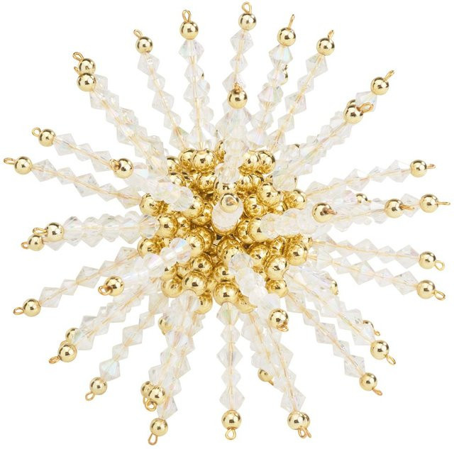 Zauberperle Perlenstern-Komplettset Crystalgold in Weiß, Gold und Multi für die Weihnachtszeit - Bild 1