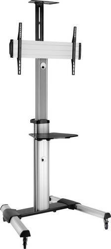 Roline TV-Rollwagen Höhenverstellbarer Bodenständer für Bildschirme von 94,0 cm bis 177,8 cm - Bild 1