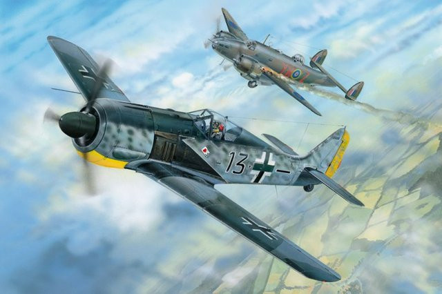 HobbyBoss Focke Wulf FW 190 A-5, Fahrzeug, 1:18, Grau - Bild 1