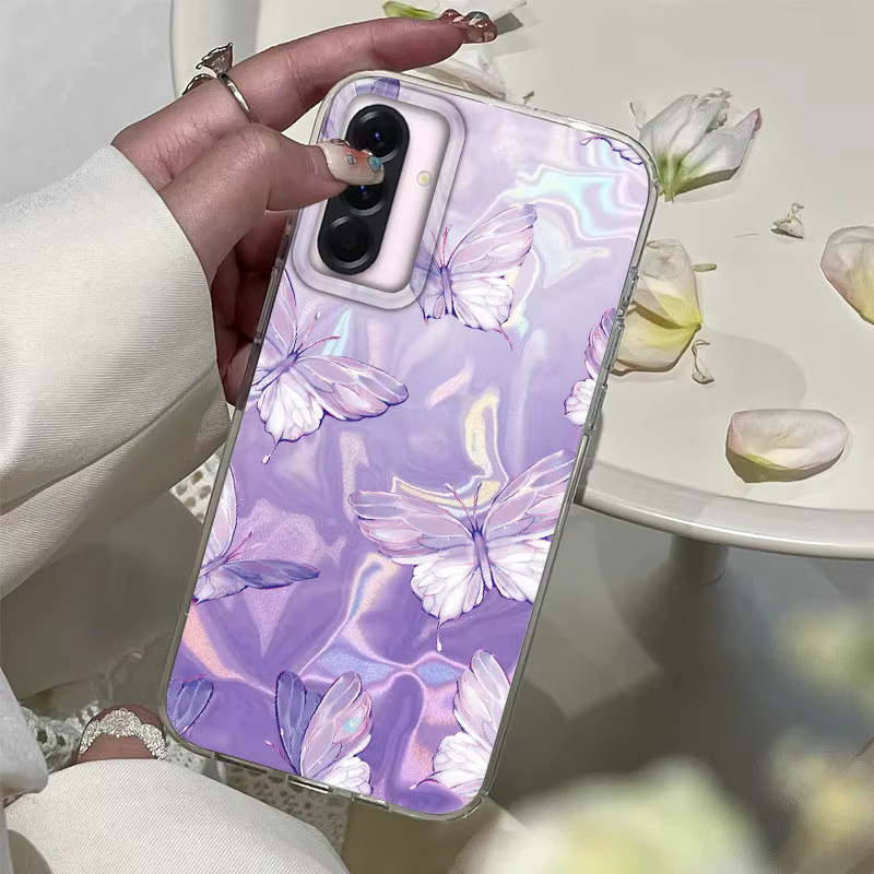 FunYudas Handyhülle mit Schmetterlings-Druck und Farbverlauf für Samsung Galaxy Modelle in Multicolour - Bild 2