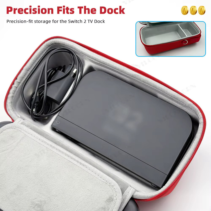 Nintendo Switch Reisetasche mit integriertem Netzfach, Spielkartenhalter und Standfunktion für das Dock - Bild 5