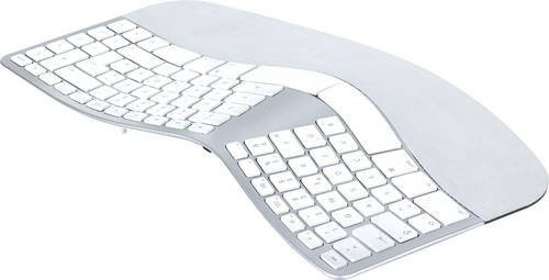 Matias FK413D-DE Sculpted Ergonomic Kabellose Tastatur für Mac, QWERTZ, Silber - Bild 1