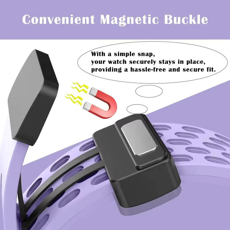 Uhrenarmband Silikon, Magnetisch, Samsung Galaxy Fit 3, Unisex - Bild 4
